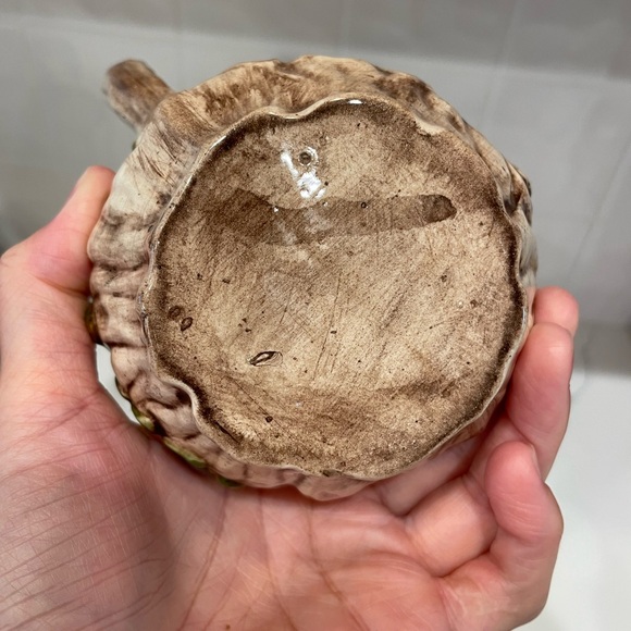 Vintage Toadstool Forest Woodland 70’s Pottery Pitcher - Picture 4 of 5